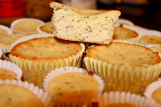 2G Net Carb Lemon Poppy Seed Muffins