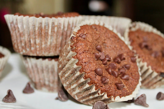 2.2g net carb Double Chocolate Chip muffins