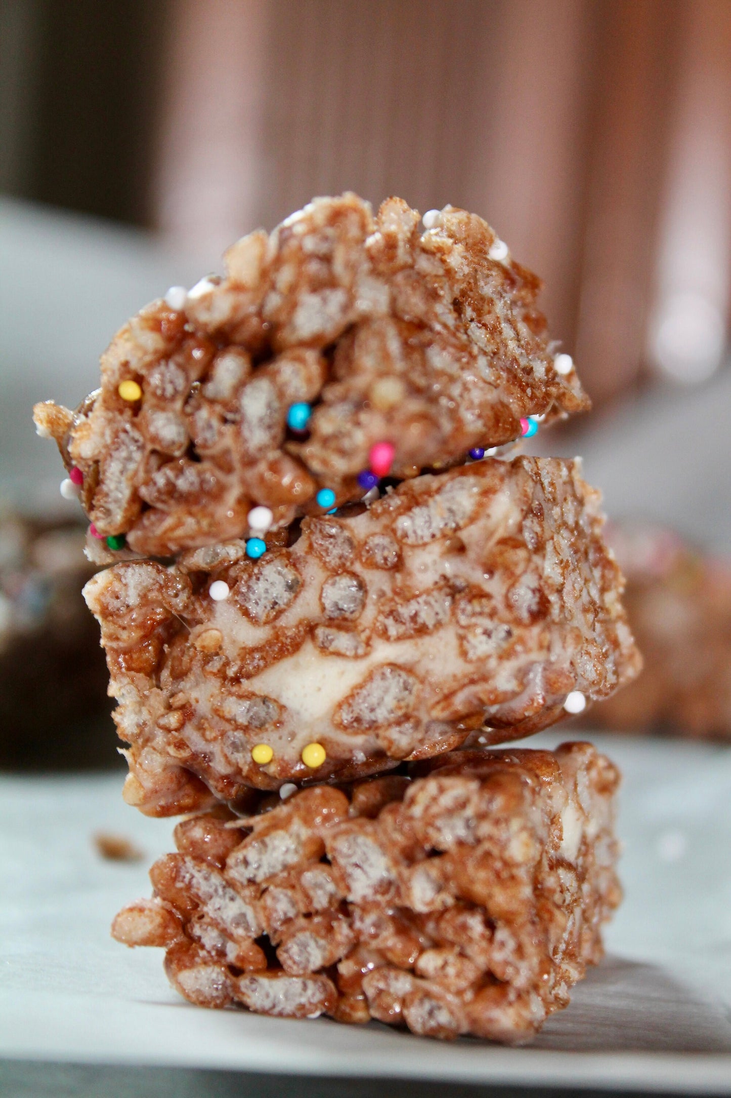 2g Net Carb Chocolate Keto/GF/SF Rice Krispy Treats