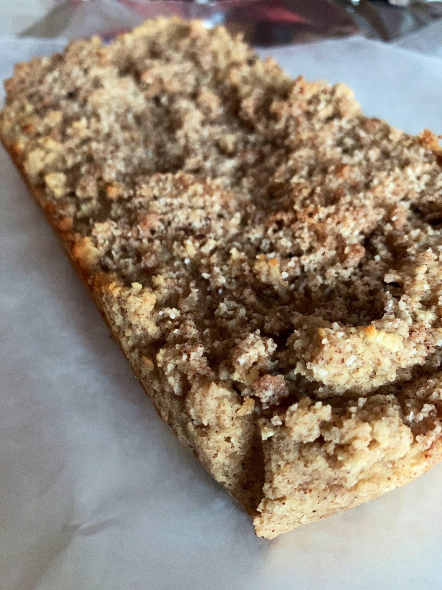 2g Net Carb Keto/GF Cinnamon Streusel Loaf