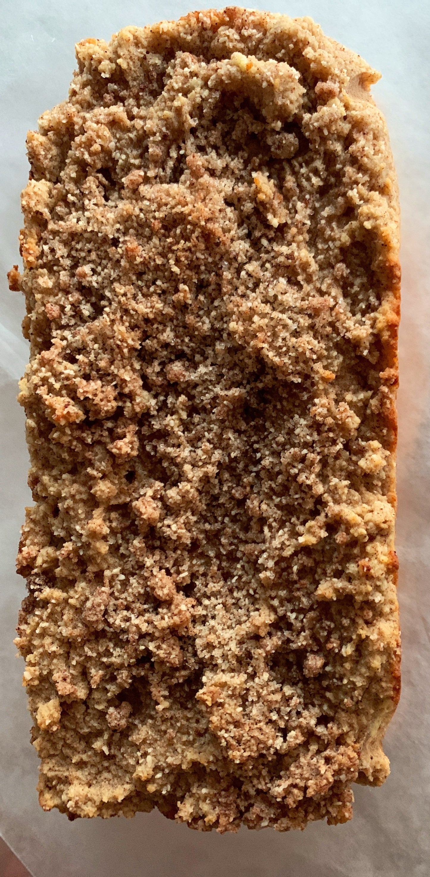 2g Net Carb Keto/GF Cinnamon Streusel Loaf